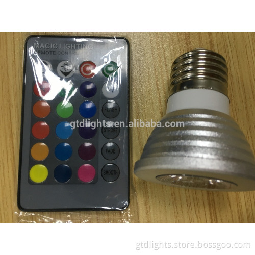 RGB led spot light remote control led spot light 4w